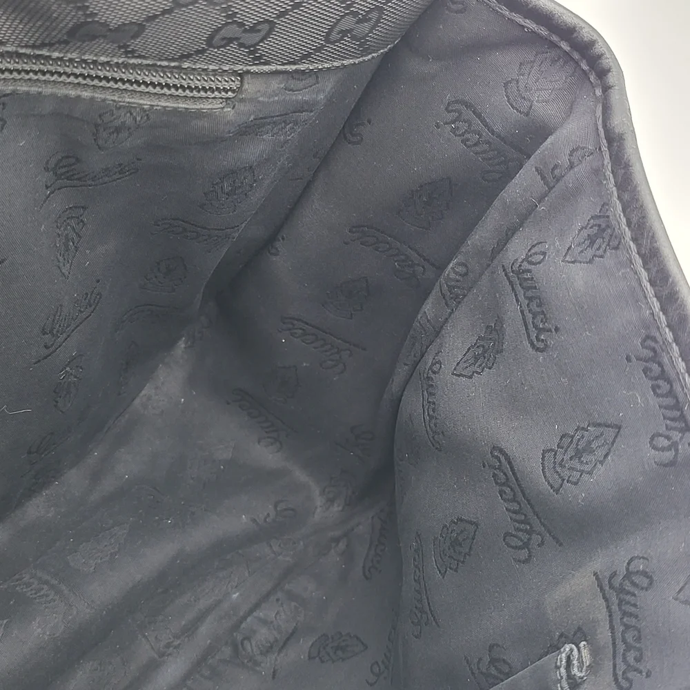Gucci Imprime Black GG Supreme Canvas Crossbody Unisex Bag... Authentic w/COA...